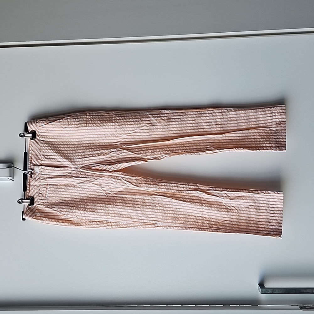 Max & Co Cotton Pinstripe Two Tone Summer Trouser Pants